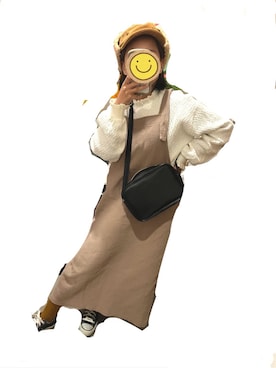 「BEAMS（ビームス）のアイテム（ショルダーバッグ）」を使った、sariさん（レディース・148cm）の春コーディネート