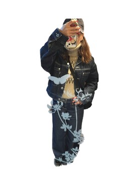 「Crisp（クリスプ）のアイテム（ニット/セーター）」を使った、sariさん（レディース・148cm）の冬コーディネート