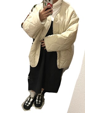「BURBERRY（バーバリー）のアイテム（ローファー）」を使った、sariさん（レディース・147cm）の冬コーディネート