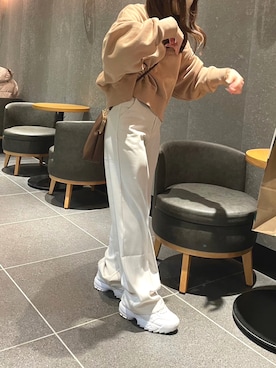 「moitytto」｜「アイテム（パンツ）」を使った、Yumi さん（レディース・152cm）の春コーディネート