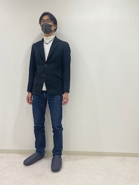「SUBU（スブ）のアイテム（その他シューズ）」を使った、Hiroさん（メンズ・179cm）の冬コーディネート