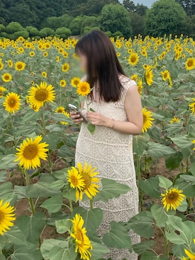 「Bab（バブ）の【お気に入り登録6.9万人！】【サイズ展開あり】クロシェロングワンピース（ワンピース）」を使った、mizさん（レディース・162cm）の秋コーディネート