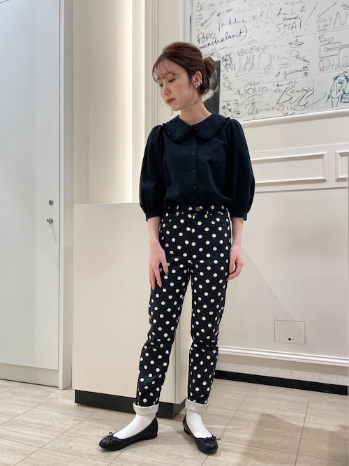 新品 To b. by agnes b. PANTALON ドットサロペット M 1681438314_500.jpg