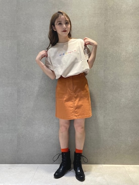 「To b. by agnes b.（トゥービーバイアニエスベー）のアイテム（ブーツ）」を使った、To b. by agnès b.さん（レディース・153cm）の春コーディネート