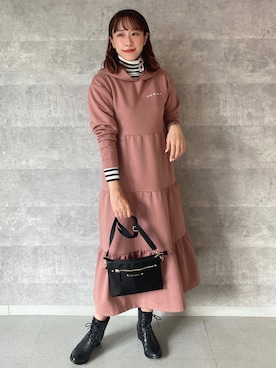 「To b. by agnes b.（トゥービーバイアニエスベー）のアイテム（ブーツ）」を使った、To b. by agnès b.さん（レディース・160cm）の秋コーディネート