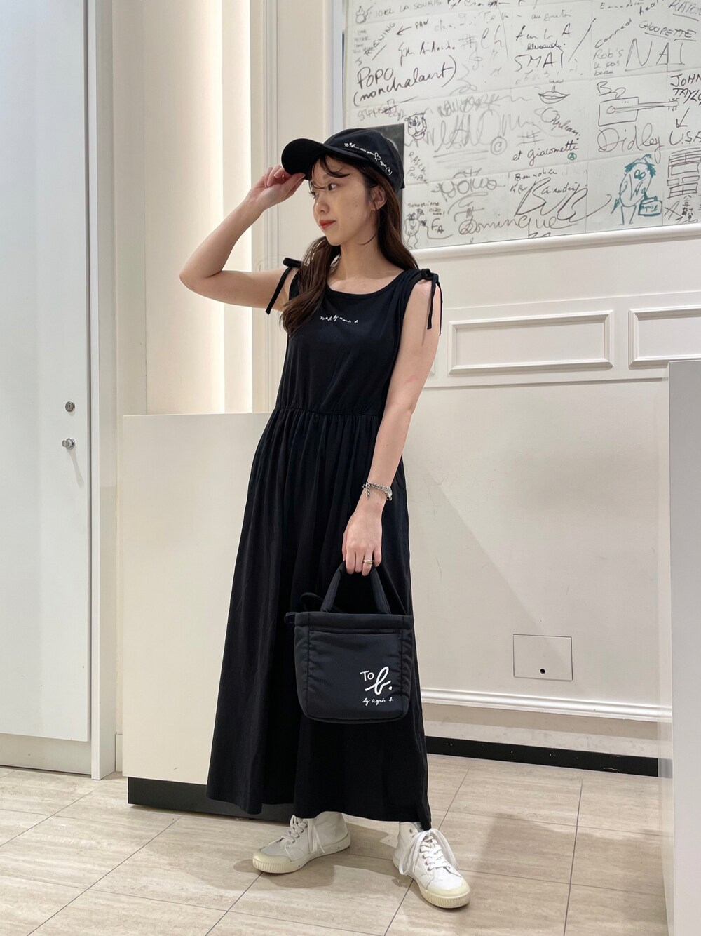 新品 To★b.by agnes b.  肩リボンデニムワンピース To b. by agnes b.（トゥービーバイアニエスベー）の