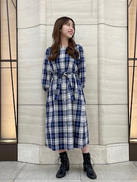 「To b. by agnes b.（トゥービーバイアニエスベー）のアイテム（ブーツ）」を使った、To b. by agnès b.さん（レディース・160cm）の冬コーディネート