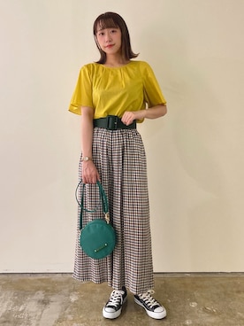 「To b. by agnes b.（トゥービーバイアニエスベー）のアイテム（ファッション雑貨）」を使った、To b. by agnès b.さん（レディース・160cm）の夏コーディネート