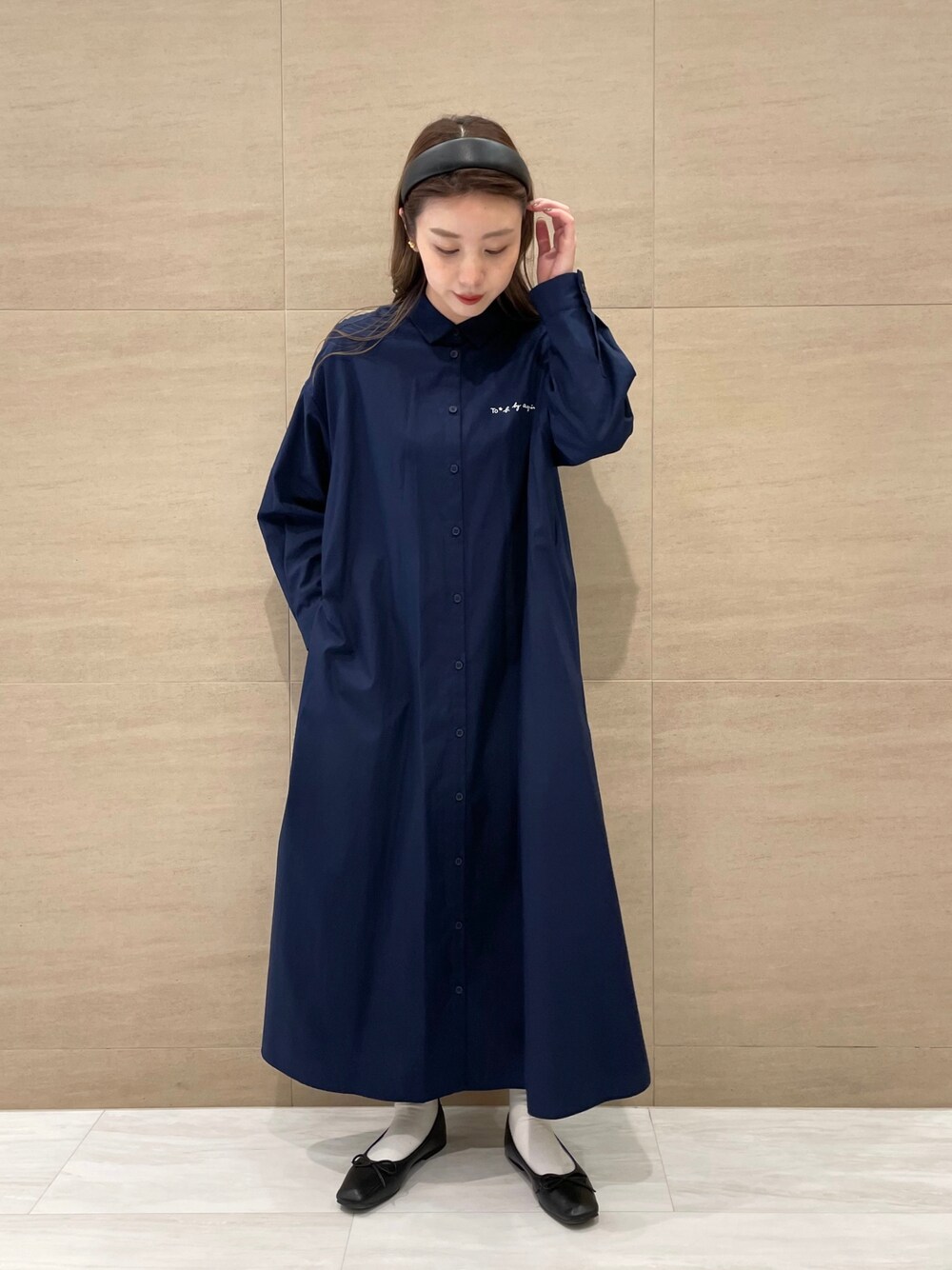 ま*お様 To b. by agnes b. WP74 DRESS ロゴシャツド To b. by agnes b.（トゥービーバイアニエスベー）の「WP74