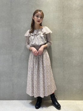 「To b. by agnes b.（トゥービーバイアニエスベー）のアイテム（ブーツ）」を使った、To b. by agnès b.さん（レディース・153cm）の春コーディネート