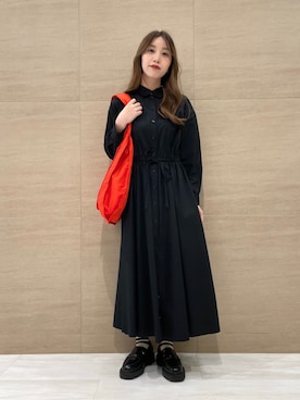 「アニエスベー」｜「アイテム（シャツワンピース）」を使った、To b. by agnès b.さん（レディース・153cm）の夏コーディネート