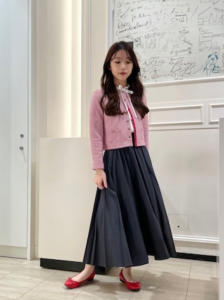 agnes b ラムレザー　ボーダースカート agnes b ラムレザー ボーダースカート To b. by agnes b