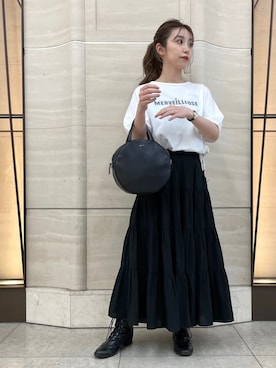 「To b. by agnes b.（トゥービーバイアニエスベー）のアイテム（ブーツ）」を使った、To b. by agnès b.さん（レディース・153cm）の夏コーディネート