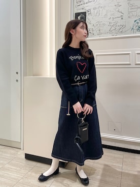 「To b. by agnes b.（トゥービーバイアニエスベー）のアイテム（バレエシューズ）」を使った、To b. by agnès b.さん（レディース・153cm）の春コーディネート