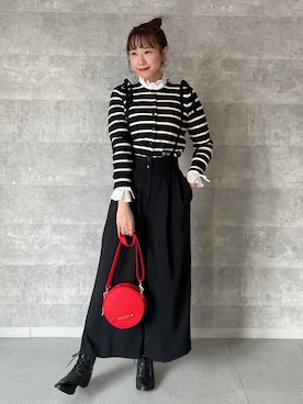 「To b. by agnes b.（トゥービーバイアニエスベー）のアイテム（ブーツ）」を使った、To b. by agnès b.さん（レディース・160cm）の冬コーディネート