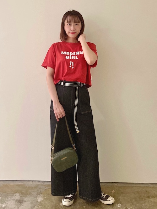 agnès b. FEMME デニム ワイドパンツ デニムワイドパンツ（デニムパンツ）｜To b. by agnes b