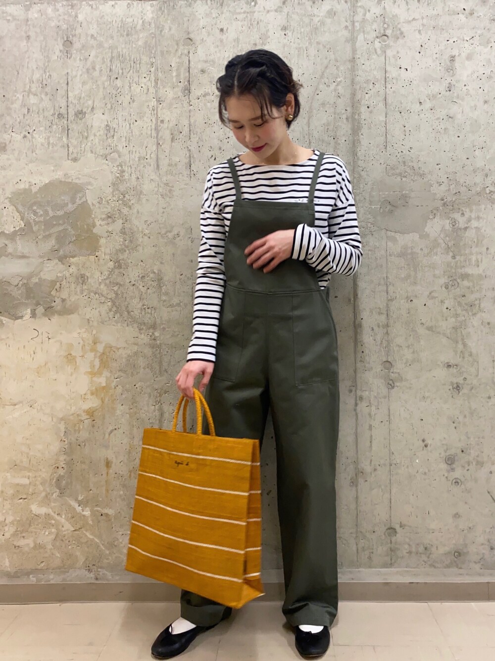 to b by agnes b バックリボンサロペット WR03 SALOPETTE バックリボン サロペット | トゥービーバイ