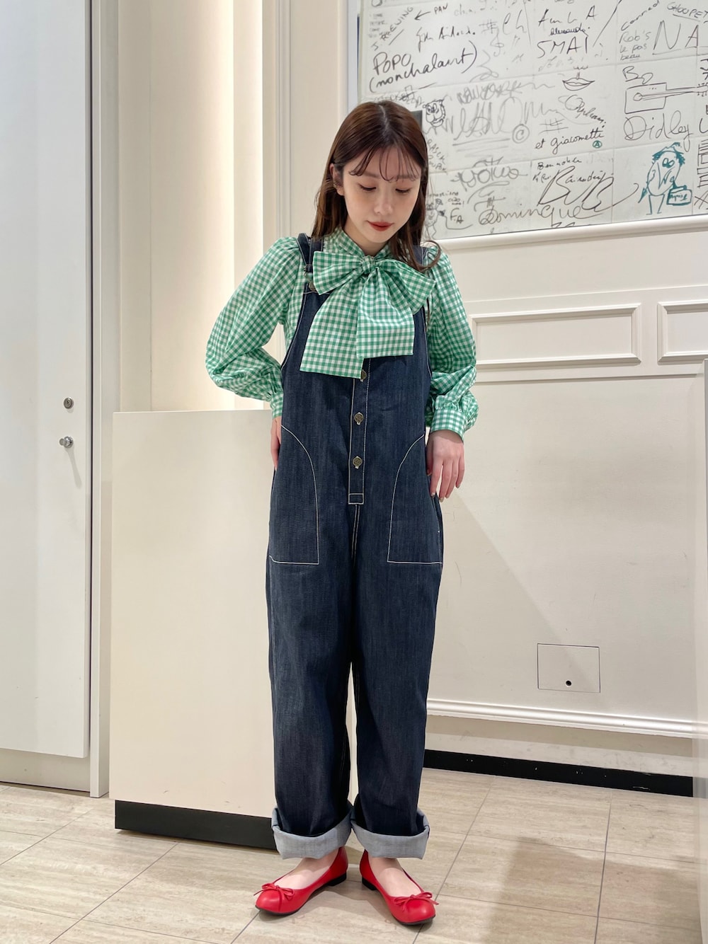 agnes b gomme paris チェックシャツ　ブラック To b. by agnes b.（トゥービーバイアニエスベー）の「WT56