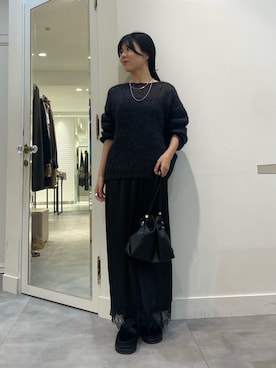 「レーススカート」｜Miyabi さん（レディース・153cm）の秋コーディネート