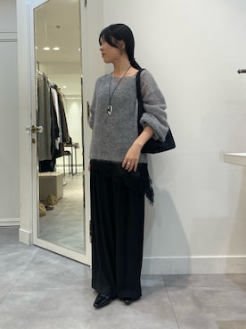 「DouDou（ドゥドゥ）のアイテム（パンツ）」を使った、Miyabi さん（レディース・153cm）の秋コーディネート