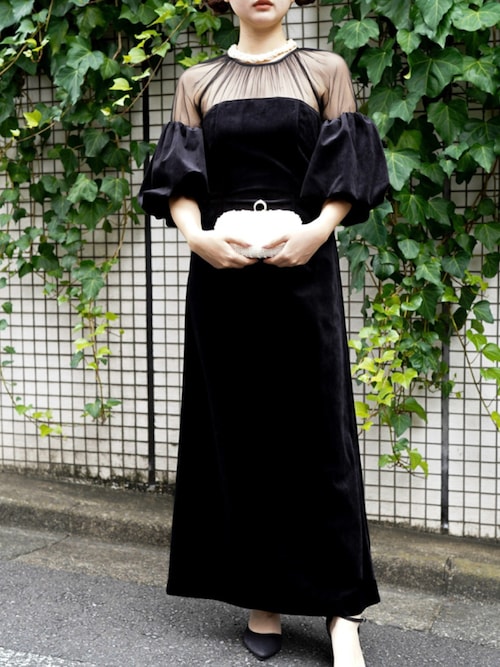 スーツ・フォーマル・ドレス AmeriVintage SOUFFLE SLEEVE VELOUR DRESS AmeriVintage SOUFFLE SLEEVE VELOUR DRESS - メルカリ