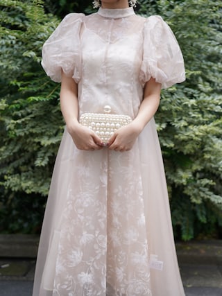 スーツ・フォーマル・ドレス Acka all sheer flower dress beige Acka all sheer flower dress（beige） - メルカリ
