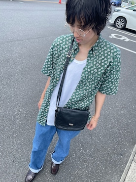 「INHERIT（インヘリット）のアイテム（パンツ）」を使った、YuTaさん（メンズ・167cm）の夏コーディネート