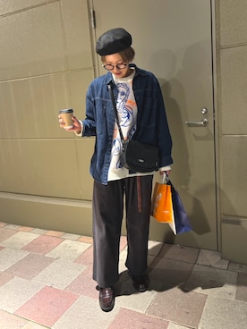 「アイテム（ローファー）」を使った、YuTaさん（メンズ・167cm）の冬コーディネート