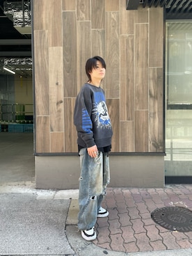 「アイテム（スウェット）」を使った、サカタダイチさん（メンズ・174cm・20代）の秋コーディネート