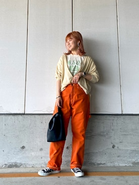 「RAG MACHINE（ラグマシーン）のアイテム」を使った、shihoさん（レディース・158cm）の春コーディネート
