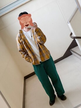 「Rodeo Crowns（ロデオクラウンズ）のアイテム」を使った、すずきもんちっちさん（メンズ・175cm）の春コーディネート