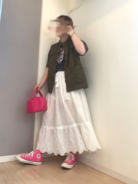 「コットンレース」｜yuminyさん（レディース・162cm）の春コーディネート