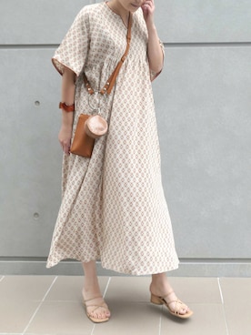 「CORNERS（コーナーズ）のアイテム（アクセサリー）」を使った、yuminyさん（レディース・162cm）の夏コーディネート