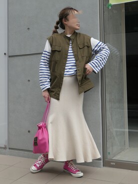 yuminyさん（レディース・162cm）の春コーディネート