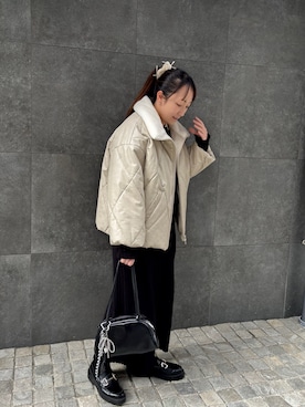 「アイテム（バッグ）」を使った、yuminyさん（レディース・162cm）の秋コーディネート