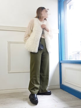 「corners」｜「アイテム（その他アウター）」を使った、yuminyさん（レディース・162cm）の秋コーディネート