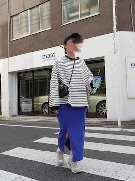 「CORNERS（コーナーズ）のアイテム」を使った、yuminyさん（レディース・162cm）の春コーディネート