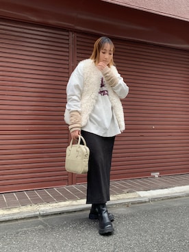 「corners」｜「アイテム（その他アウター）」を使った、yuminyさん（レディース・162cm）の秋コーディネート