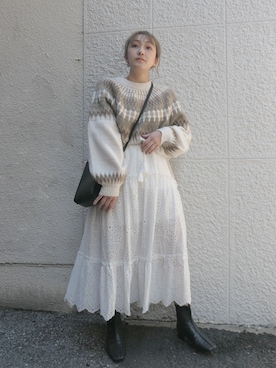 「ティアードスカート」｜yuminyさん（レディース・162cm）の秋コーディネート