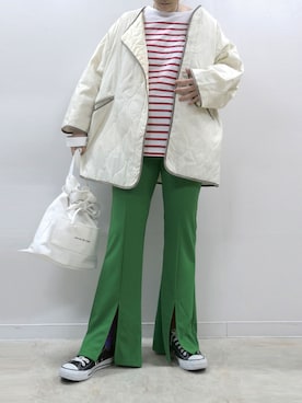 「CORNERS（コーナーズ）のアイテム」を使った、yuminyさん（レディース・162cm）の冬コーディネート