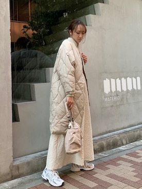 「CORNERS（コーナーズ）のアイテム（ジャケット/アウター）」を使った、yuminyさん（レディース・162cm）の秋コーディネート