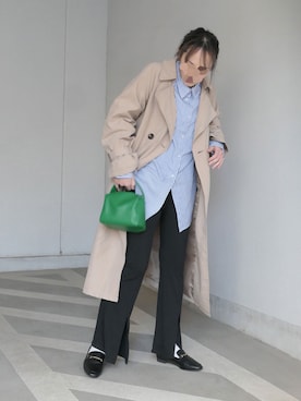 「corners」｜「アイテム（トレンチコート）」を使った、yuminyさん（レディース・162cm）の冬コーディネート