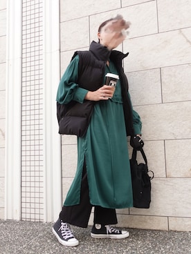 「corners」｜「アイテム（シャツワンピース）」を使った、yuminyさん（レディース・162cm）の秋コーディネート