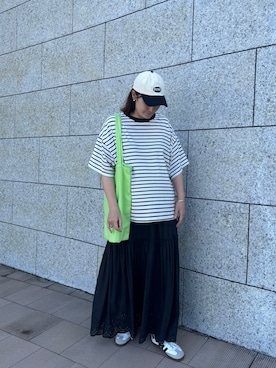 「CORNERS by KR（コーナーズバイケーアール）のアイテム」を使った、yuminyさん（レディース・163cm）の夏コーディネート