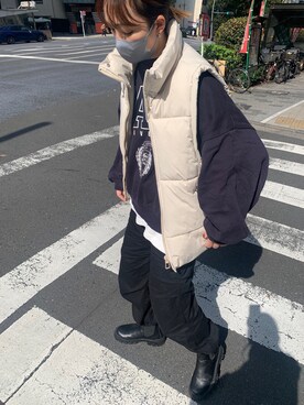 「ブーツイン」｜「アイテム（その他）」を使った、yuminyさん（レディース・162cm）の秋コーディネート
