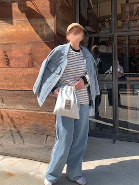 「corners」｜「アイテム（デニムジャケット）」を使った、yuminyさん（レディース・162cm）の春コーディネート