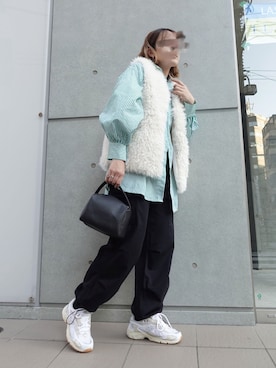 「corners」｜「アイテム（その他アウター）」を使った、yuminyさん（レディース・162cm）の秋コーディネート