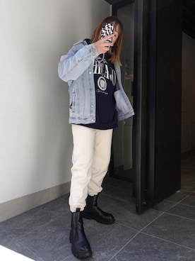 「サイドゴアブーツ」｜yuminyさん（レディース・162cm）の冬コーディネート