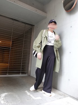 「ジャケット」｜「アイテム（モッズコート）」を使った、yuminyさん（レディース・162cm）の春コーディネート