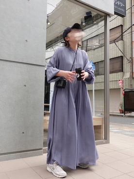 「春カラー」｜「アイテム（シャツワンピース）」を使った、yuminyさん（レディース・162cm）の春コーディネート